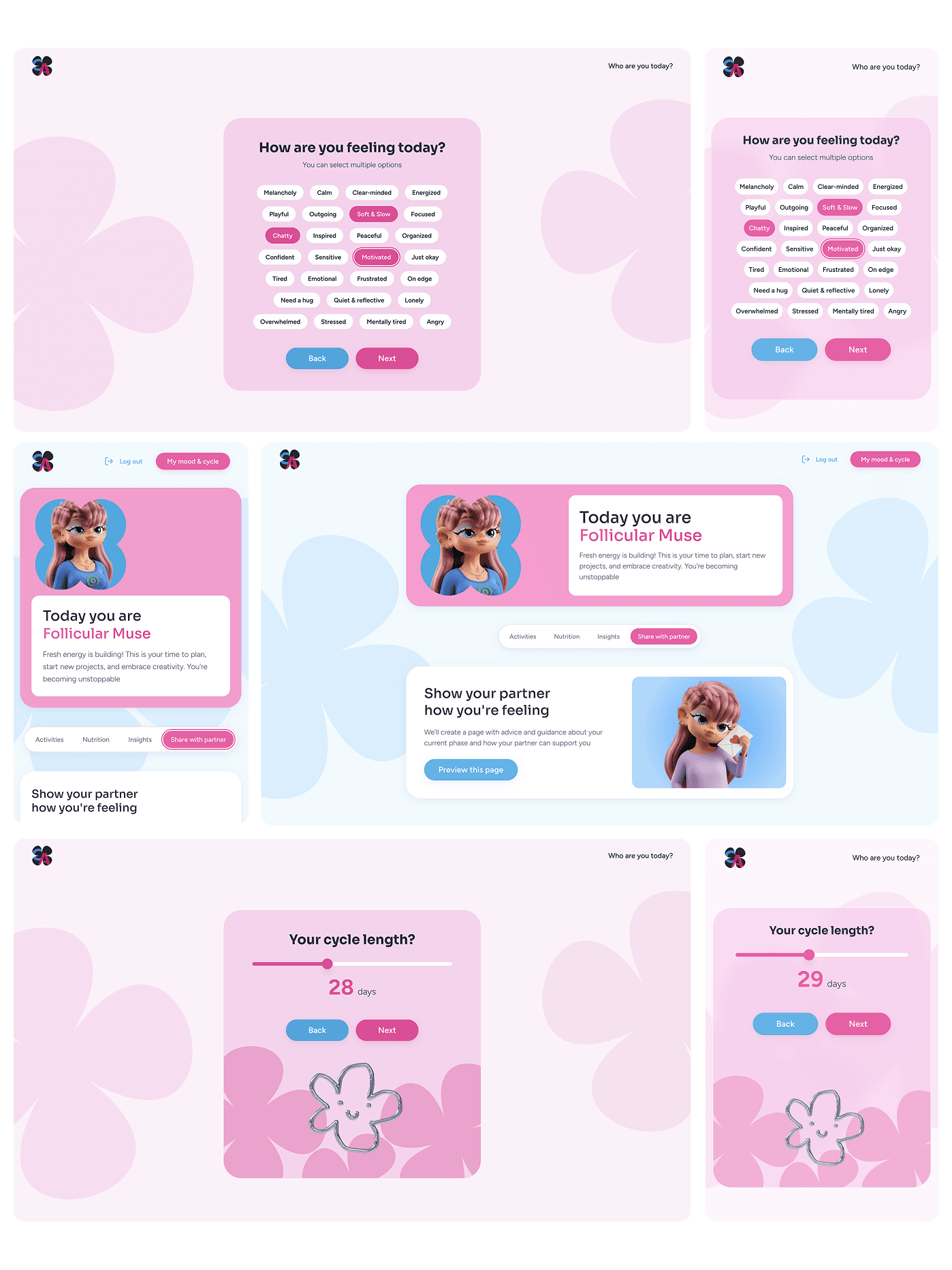 Cycle Aura onboarding and dashboard refinements